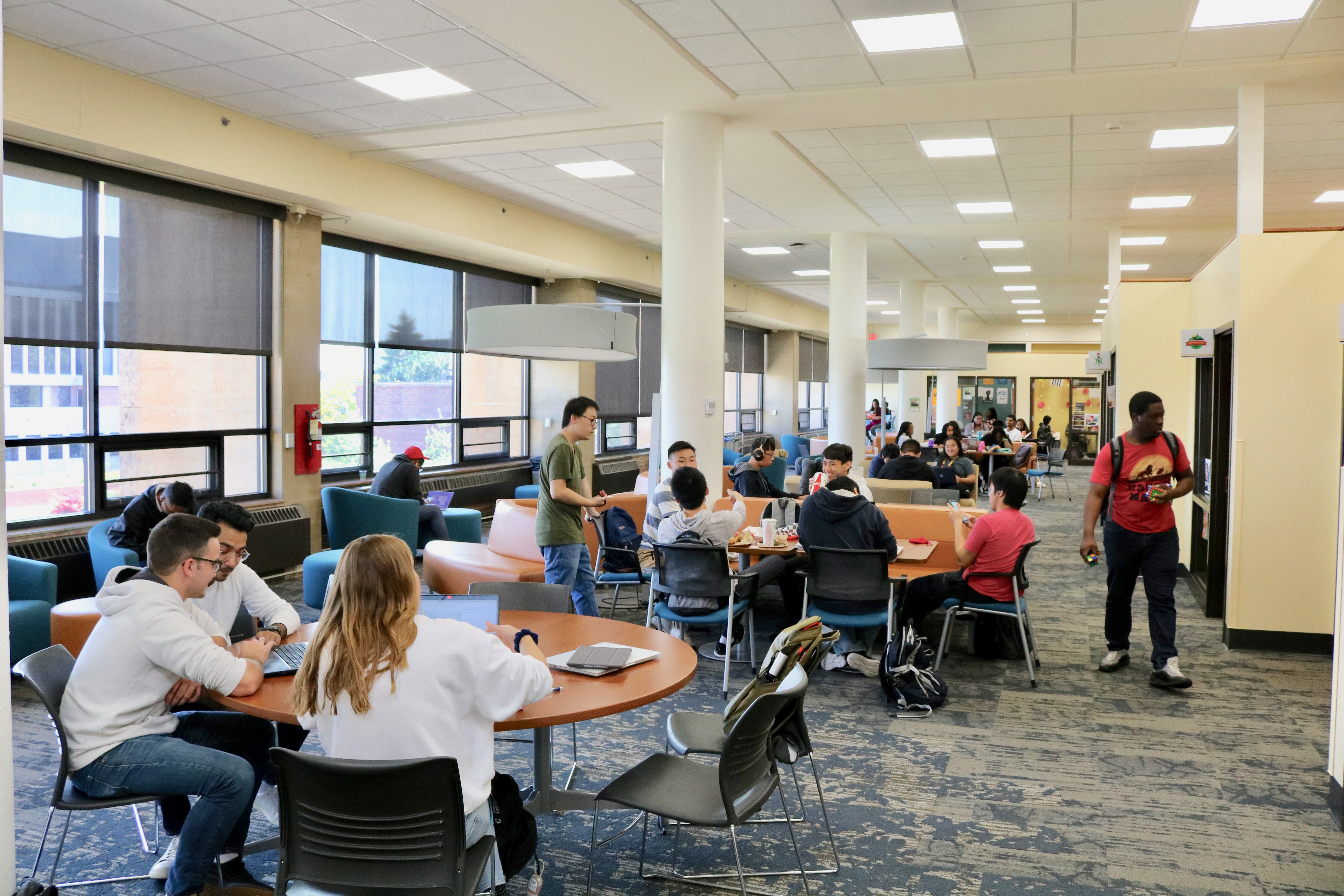 Multicultural Center space with students